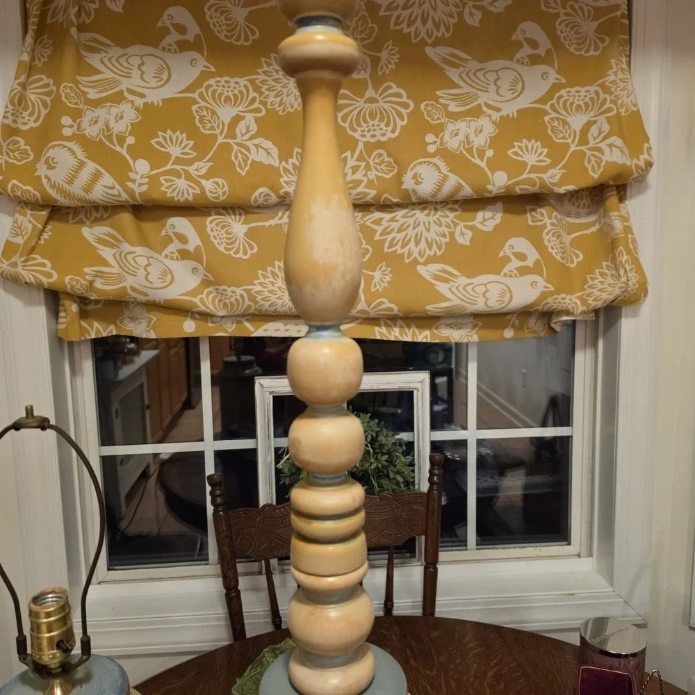 Vintage matching country goose lamp set table lamp & Floor Cottagecore
